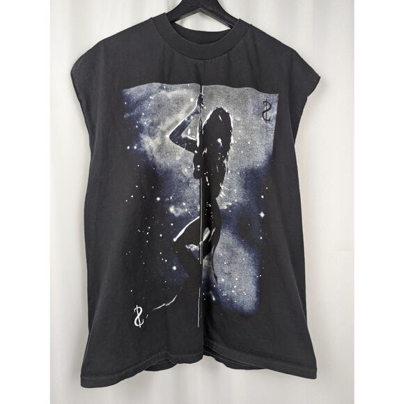 Two in the Shirt (T.I.T.S.) "Get Up" Black Cut-off T-shirt Size XL - Picture 1 of 6